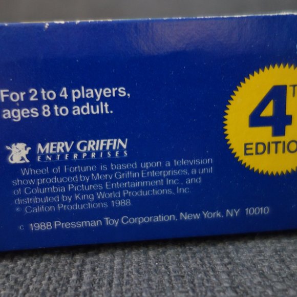 Vintage Wheel of Fortune 4th Edition Board Game by Pressman - Picture 9 of 9